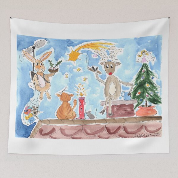 Item preview, Christmas, Weihnachten, Christmas-Party, Roof-Party, Reindeer Rudolph, Rabbit designed and sold by Anke‘s Bazaar.
