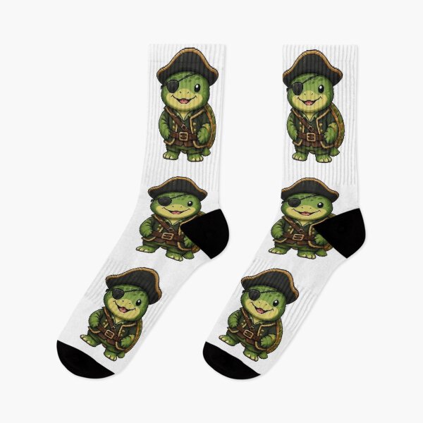 Item preview, Pixel Pirate Turtle | Retro Animal Gift designed and sold by Icareis-Studios.