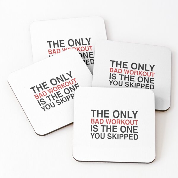 Item preview, The Only Bad Workout is the One You Skipped - Motivational Gym Quote designed and sold by KLIFT.