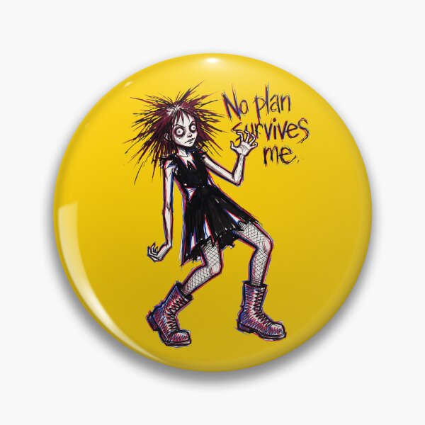 Item preview, No Plan Survives Me: Goth Punk Chaos Gremlin Print designed and sold by FreiherrPK.