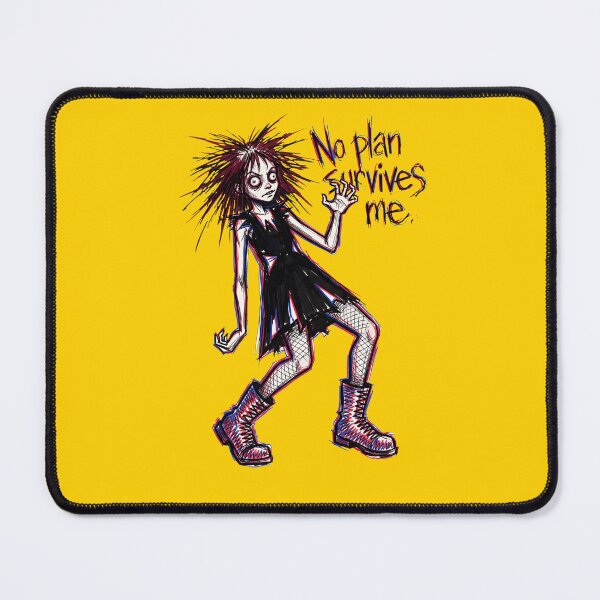 Item preview, No Plan Survives Me: Goth Punk Chaos Gremlin Print designed and sold by FreiherrPK.