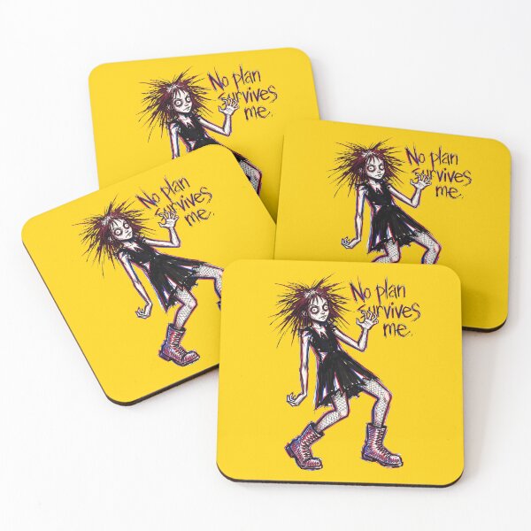 Item preview, No Plan Survives Me: Goth Punk Chaos Gremlin Print designed and sold by FreiherrPK.