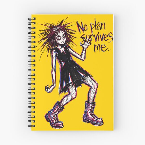 Item preview, No Plan Survives Me: Goth Punk Chaos Gremlin Print designed and sold by FreiherrPK.