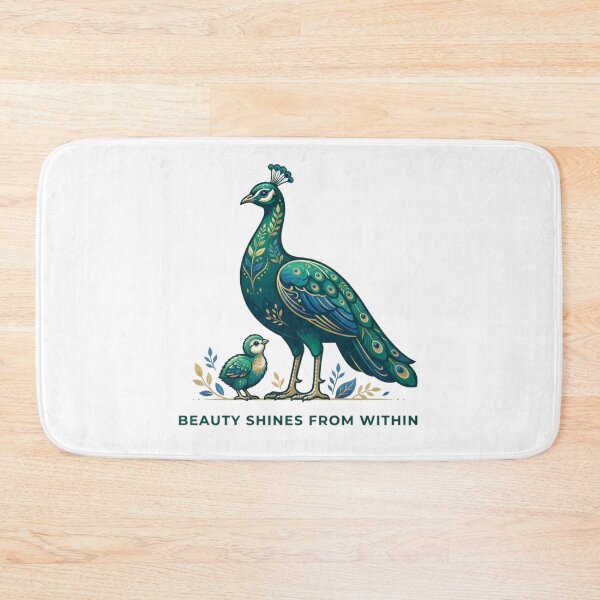 Item preview, Beauty Shines From Within | Peacock Art & Apparel designed and sold by Wildlife Wonders.