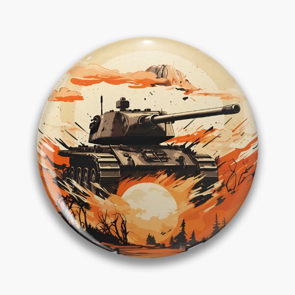 Artikelvorschau, Deutscher Stahl Panzer Sonnenuntergang Illustration entworfen und verkauft von staggsjmasudiu.