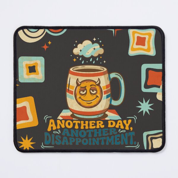 Item preview, Groovy mug with retro demotivational phrase - Dark Color Edition designed and sold by Shyla Marsare.