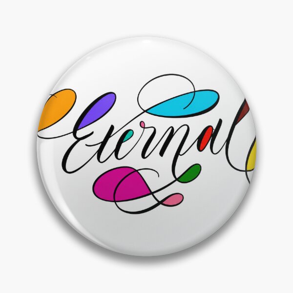 Item preview, Eternal – Handmade Calligraphy Typography Design designed and sold by Neha-Daily-Art.
