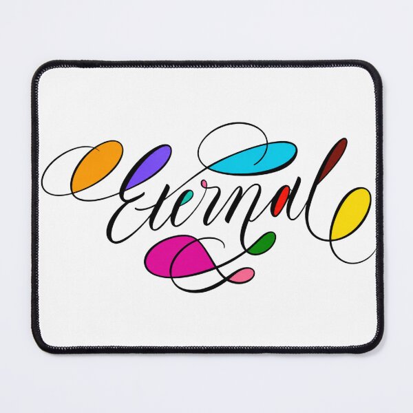 Item preview, Eternal – Handmade Calligraphy Typography Design designed and sold by Neha-Daily-Art.