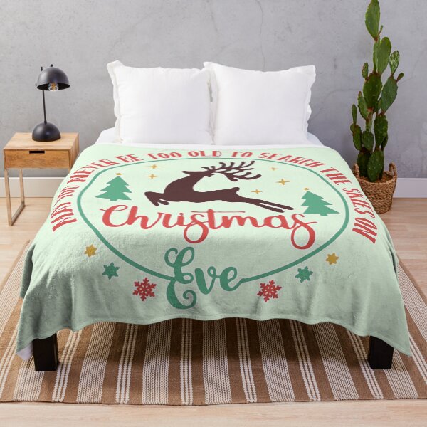Item preview, Retro May You Never Be Too Old to Search the Skies Flying Reindeer, Vintage Christmas Eve Holiday Circle designed and sold by zozo-shop.