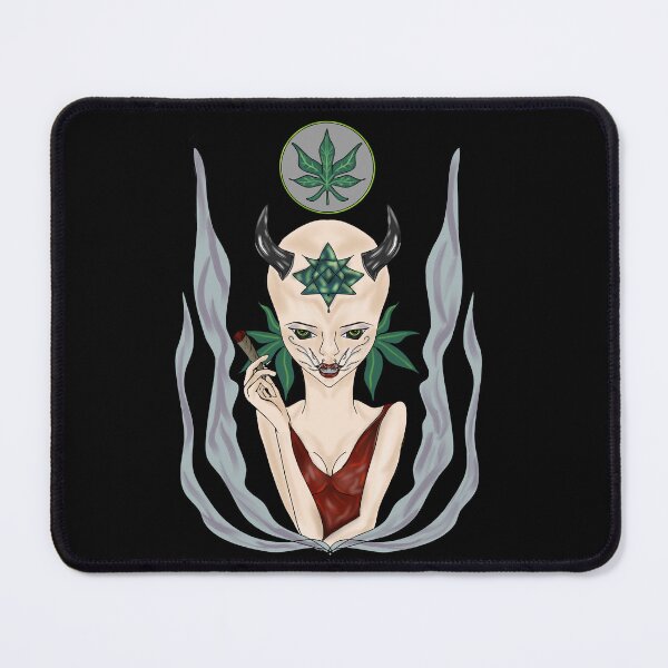 Item preview, Mystic Cannabis Demon – Alien Smoke Art designed and sold by Kmaciulyte94.