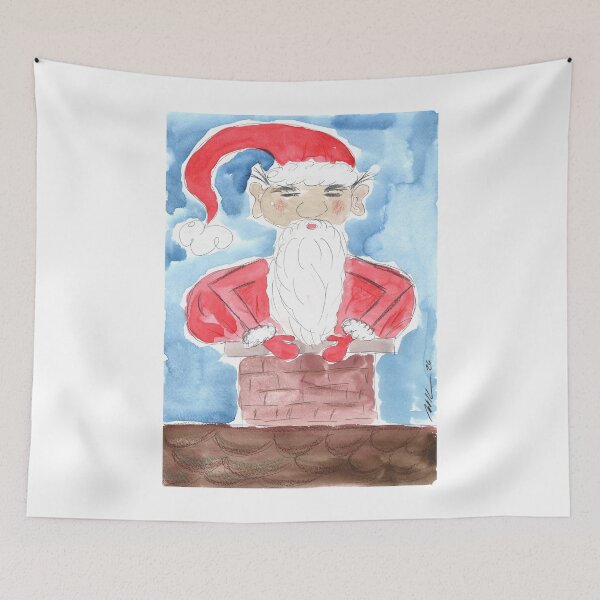 Item preview, Christmas, Weihnachten, Santa Claus doesn’t fit into the Chimney designed and sold by Anke‘s Bazaar.