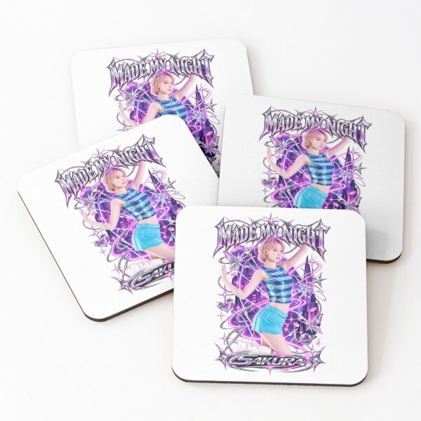 Item preview, Sakura LE SSERAFIM Silver Script Phone Case | Y2K Pink Cyber Case designed and sold by Valereekmerch.