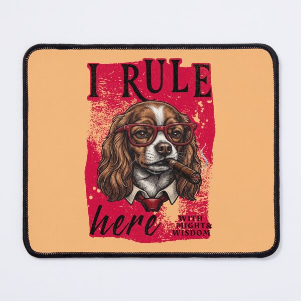 Item preview, Cocker Spaniel Cigar Mafia Boss - I Rule Here designed and sold by PixelsPaws.