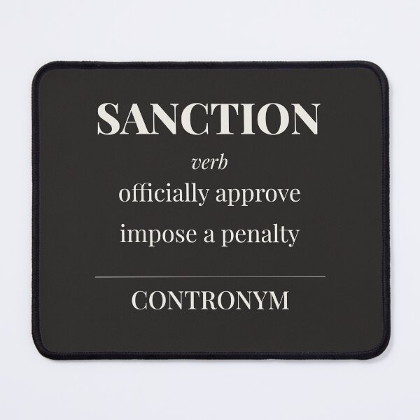 Item preview, Sanction Contronym Definition Funny English Teacher Gift designed and sold by incognipress.