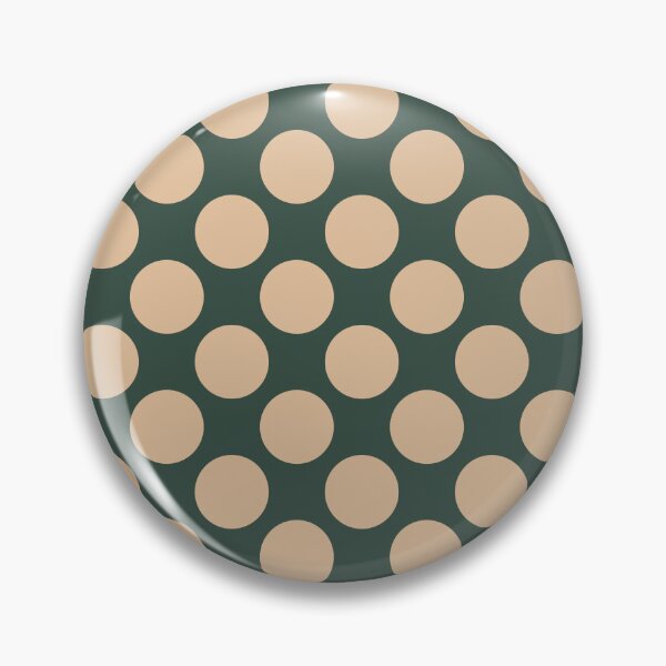 Artikelvorschau, Nahtloses Muster in dunklem Herbstgrün und Creme mit Polka-Dots entworfen und verkauft von BigDigital.
