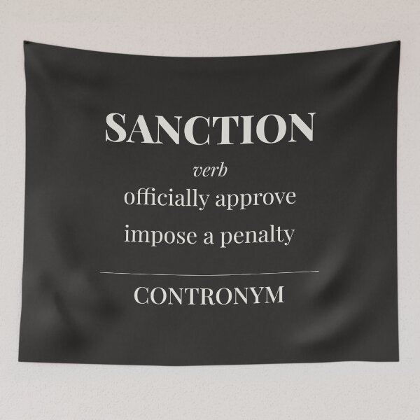 Item preview, Sanction Contronym Definition Funny English Teacher Gift designed and sold by incognipress.