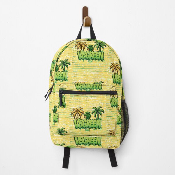 Item preview, V8 Green Graffiti Car Engine Street Art with Palm Trees designed and sold by V8Green.