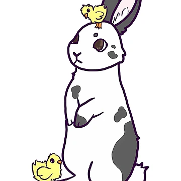 Artwork thumbnail, Spring Rabbit With Chicks by MeanMachine603