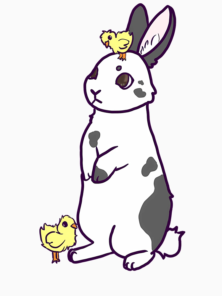 Thumbnail 7 of 7, Classic T-Shirt, Spring Rabbit With Chicks designed and sold by MeanMachine603.