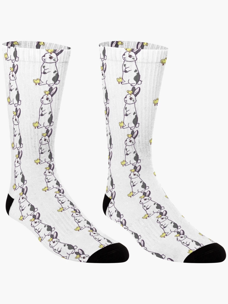 Thumbnail 3 of 5, Socks, Spring Rabbit With Chicks designed and sold by MeanMachine603.