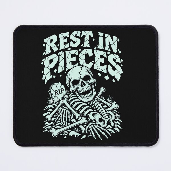 Item preview, Rest in Pieces Skeleton Halloween Graveyard designed and sold by IdentityinInk.