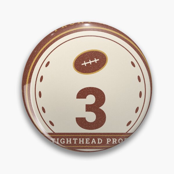 Item preview, Tighthead Prop Rugby Number 3 Vintage Front Row Badge designed and sold by sca09.