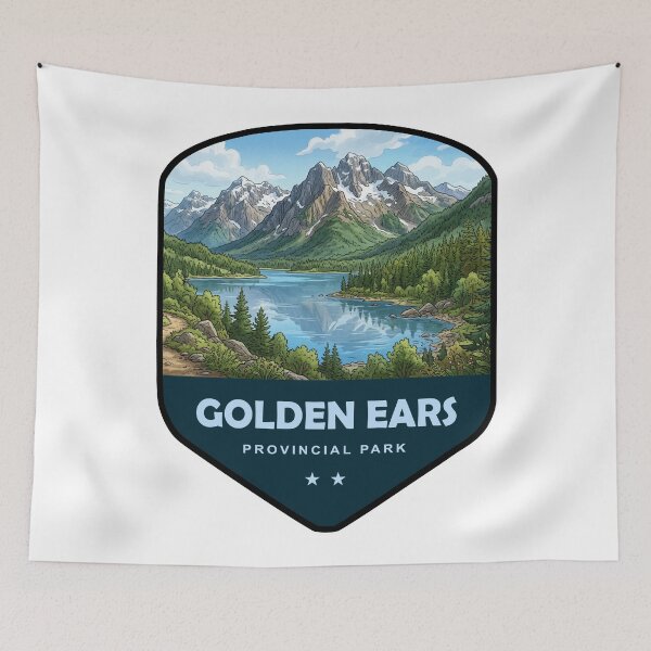 Item preview, Golden Ears Provincial Park Shield designed and sold by Esskay Designs.