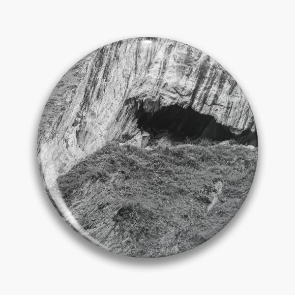 Item preview, The Hidden Cave – Monochrome Alpine Landscape designed and sold by alicjamiekina.