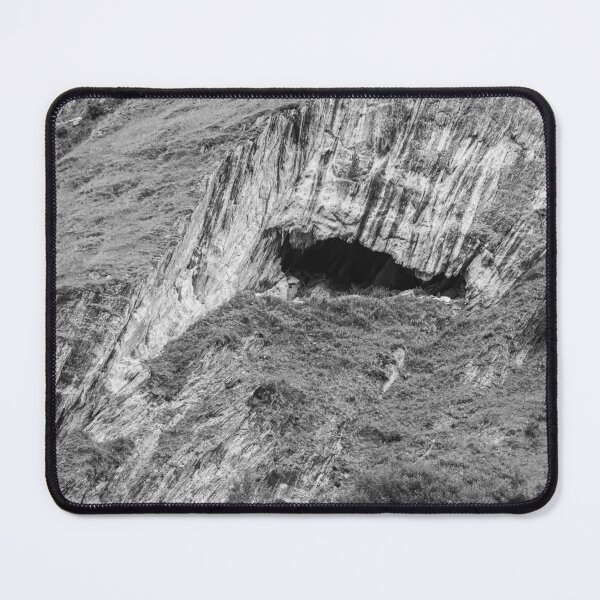 Item preview, The Hidden Cave – Monochrome Alpine Landscape designed and sold by alicjamiekina.