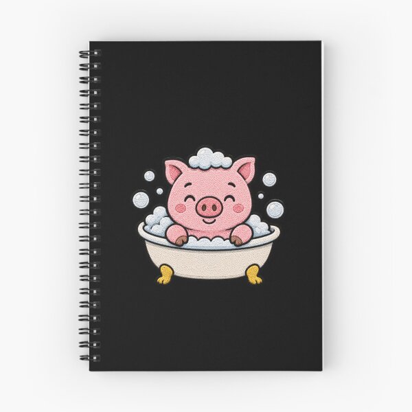 Item preview, Cute Pig Taking a Bath Kawaii Embroidery Patch designed and sold by ColorSplash123.