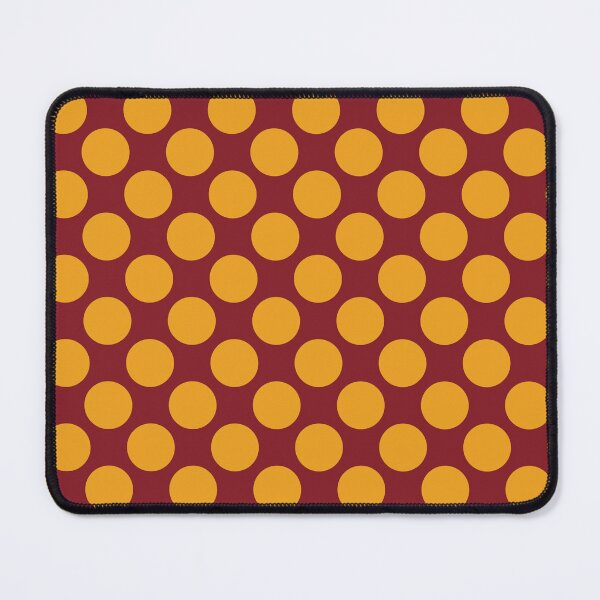 Item preview, Dark Red and Mustard Polka Dot Seamless Pattern designed and sold by BigDigital.