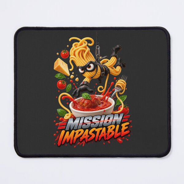 Item preview, Mission Impastable | Funny Spaghetti Spy Pasta designed and sold by PopCulturePixel.
