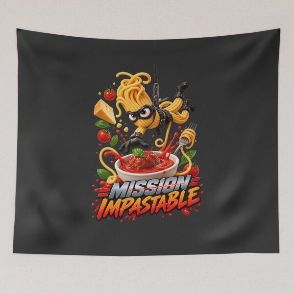 Item preview, Mission Impastable | Funny Spaghetti Spy Pasta designed and sold by PopCulturePixel.