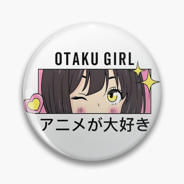 Item preview, Cute Winking Otaku Anime Girl Eyes Design designed and sold by artworkathome.