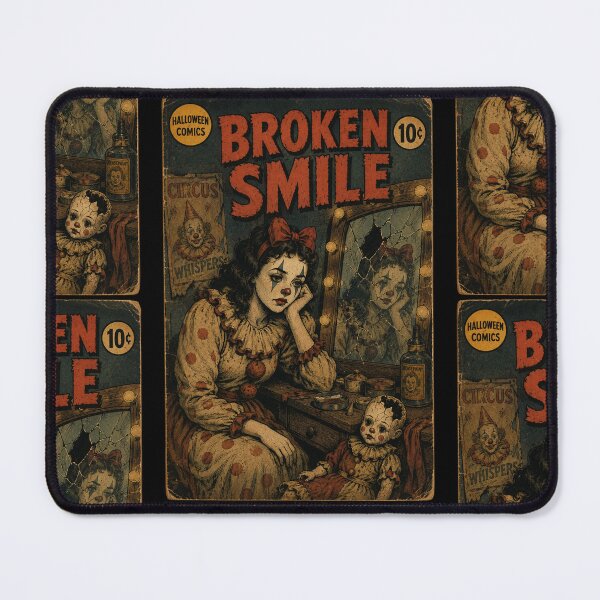 Item preview, Vintage Halloween: Gothic Clown Girl Broken Doll designed and sold by bapupa.