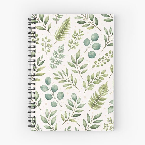 Item preview, Watercolor Botanical Leaves Pattern | Greenery Nature Illustration | Minimalist Floral Design designed and sold by DreamPixelPrint.