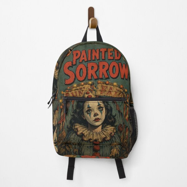 Item preview, Vintage Halloween Cover Art: Macabre Clown Girl Carnival designed and sold by bapupa.