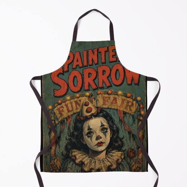 Item preview, Vintage Halloween Cover Art: Macabre Clown Girl Carnival designed and sold by bapupa.