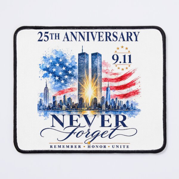 Item preview, 25th Anniversary Never Forget 9/11 Memorial Tribute designed and sold by nryum.