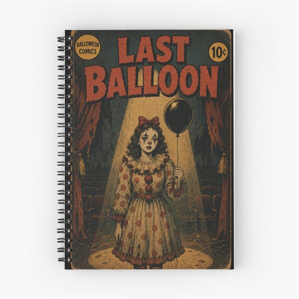 Item preview, Vintage Halloween Cover Art: Sinister Clown Girl Midnight Stage designed and sold by bapupa.