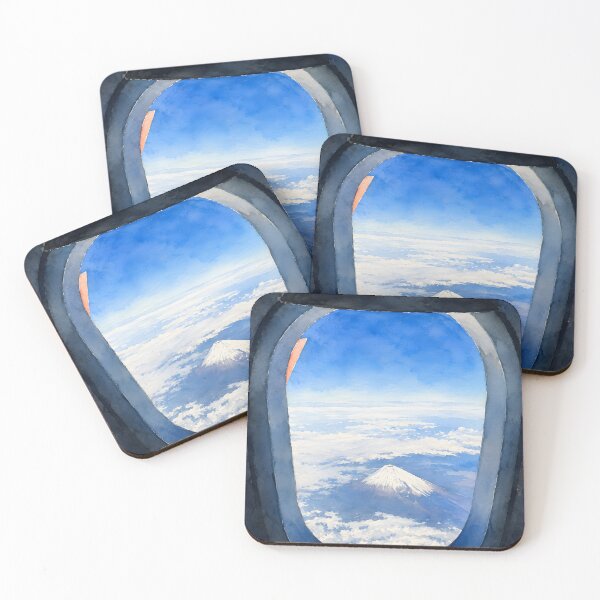 Item preview, Mount Fuji Airplane Window View designed and sold by HOMETOWN86.