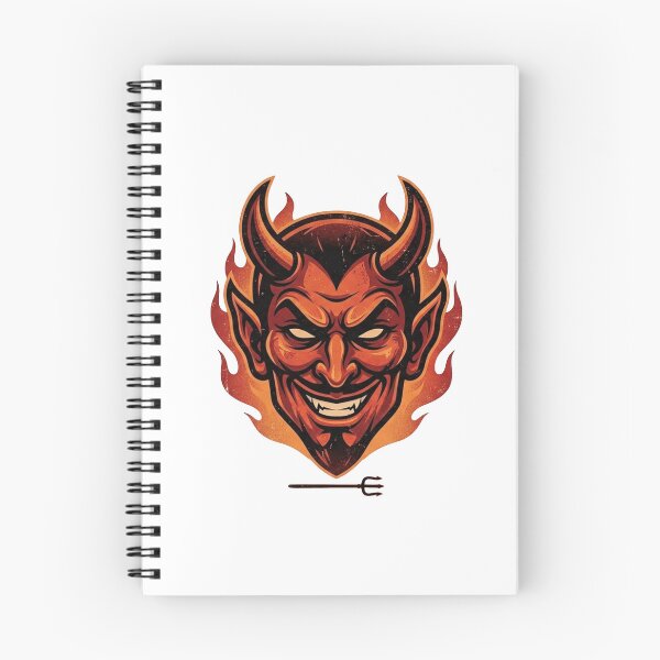 Item preview, Vintage Satanic Mascot & Wicked Flames designed and sold by IkreateArt.