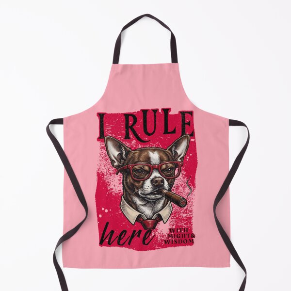 Item preview, Brown White Chihuahua Cigar Mafia Boss - I Rule Here designed and sold by PixelsPaws.