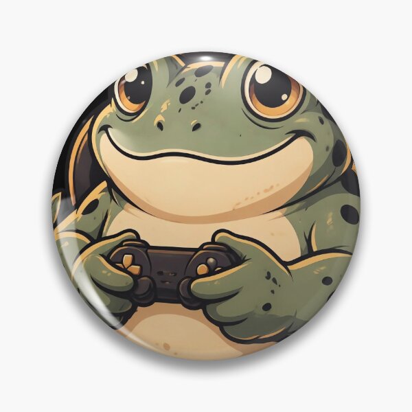 Item preview, Cozy Gaming Frog Desk Prompt designed and sold by Fun2Fentastic.