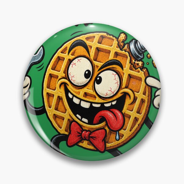 Item preview, Screw Loose Crazy Waffle Retro Cartoon German Idiom designed and sold by SVox.