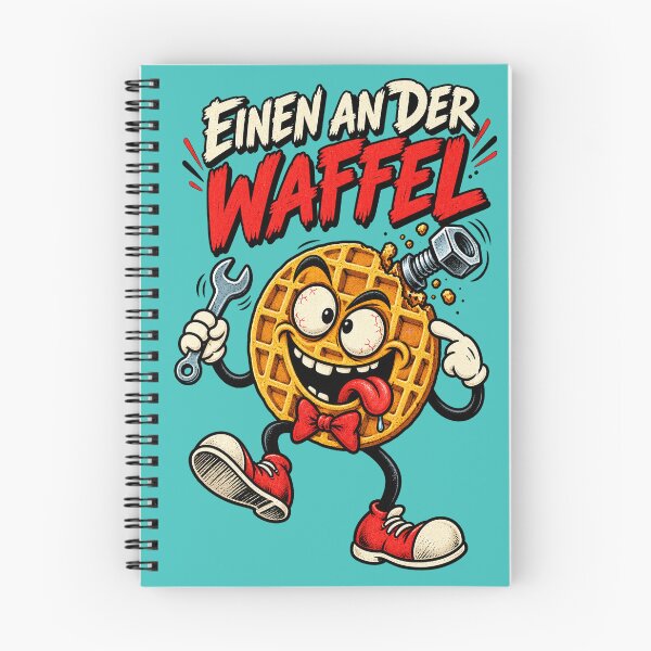 Item preview, Screw Loose Crazy Waffle Retro Cartoon German Idiom designed and sold by SVox.