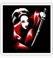 Girl with Katana Sword Sticker