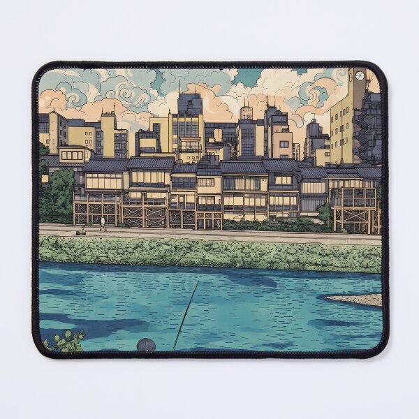Item preview, Kyoto Riverside – Japan Modern Ukiyo-e Print designed and sold by JAPANCE STUDIO.