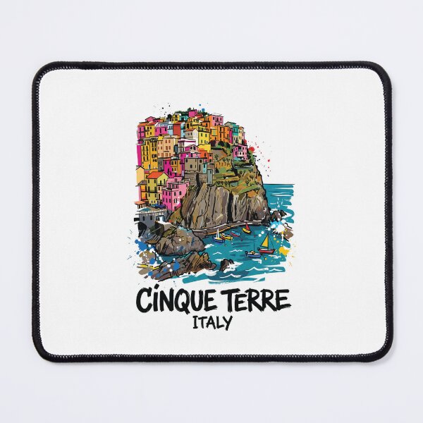 Item preview, Cinque Terre Italy Colorful Village Art designed and sold by Merch by Das Design Studio.