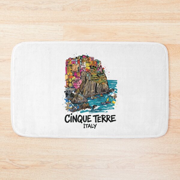 Item preview, Cinque Terre Italy Colorful Village Art designed and sold by Merch by Das Design Studio.